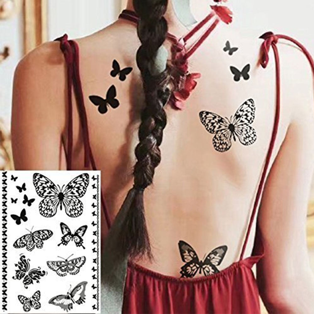 Mzstgh 9 Sheets Henna tattoo stickers Kit , Indian India | Ubuy